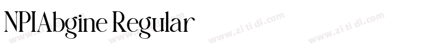 NPIAbgine Regular字体转换 NPIAbgine Regular字体转换